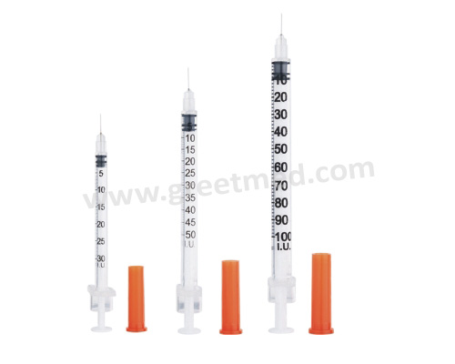 Safety Auto Destruct Insulin Syringe
