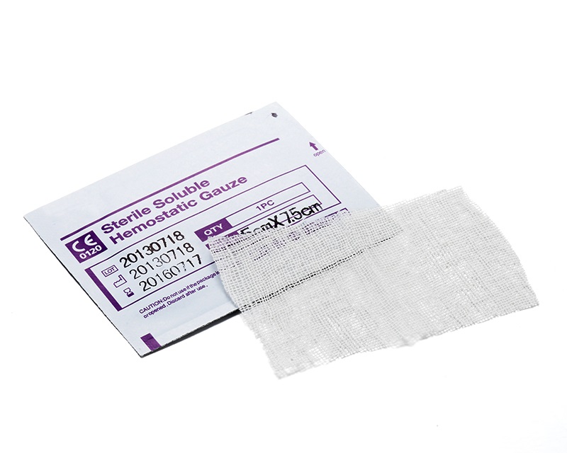 Sterile Soluble Hemostatic Gauze